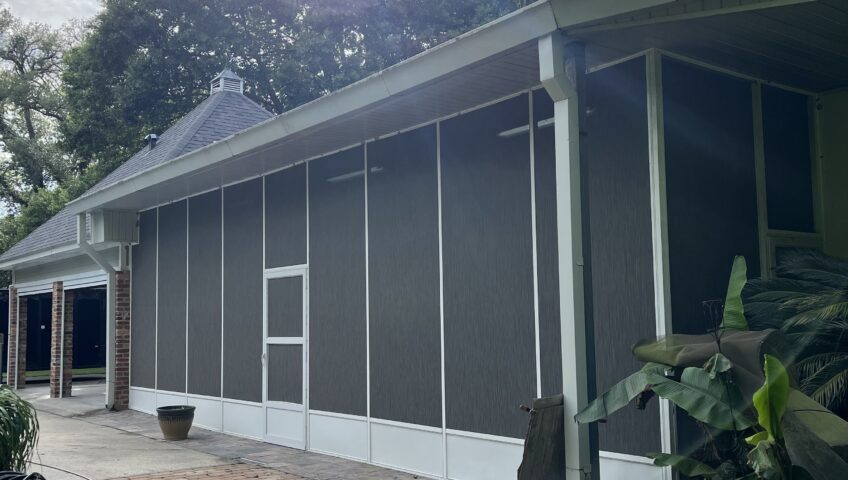 Retractable patio screens Lafayette, LA Motorized Retractable Screens Lafayette, LA Motorized Patio Screens Lafayette, LA