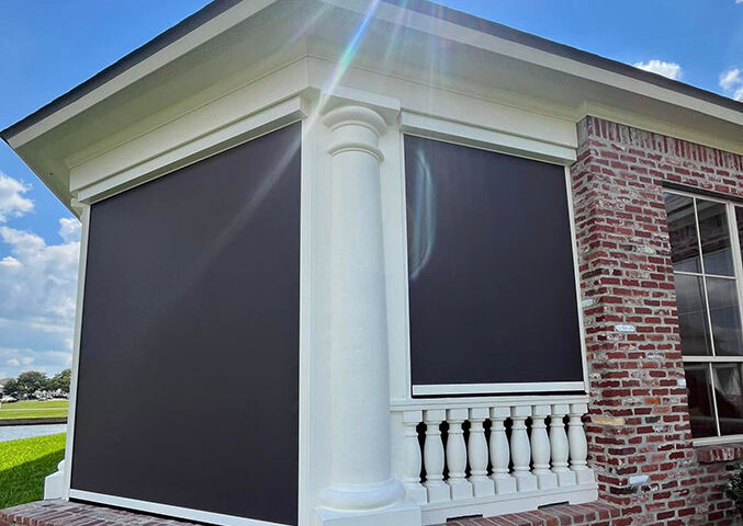 Motorized Garage door screens Lafayette, LA Automatic outdoor screens Lafayette, LA Storm Shutters Lafayette Lafayette, LA Fully Ventilated Screens Lafayette, LA
